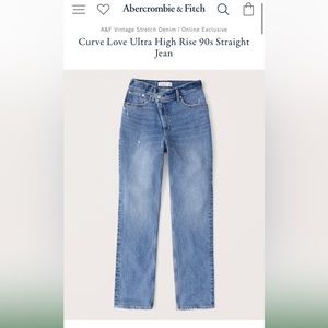 NWT Abercrombie curve love jeans